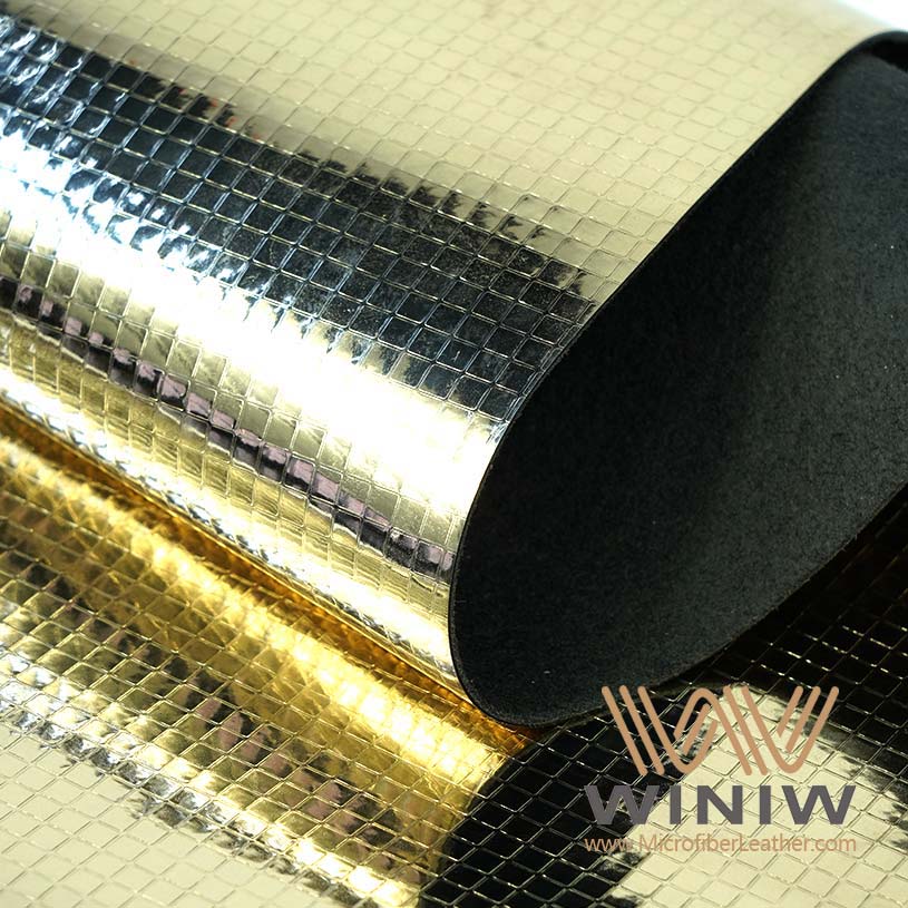 Gold mirror Style fabric for shoes